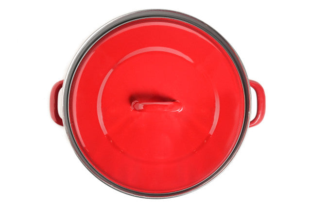 Classica Heavy Gauge Casserole with Lid Red - 22cm