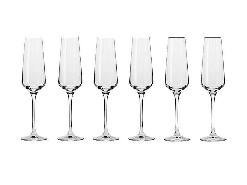 Krosno Avant-Garde Champagne Flutes 180ml 6pc (Made in Poland)