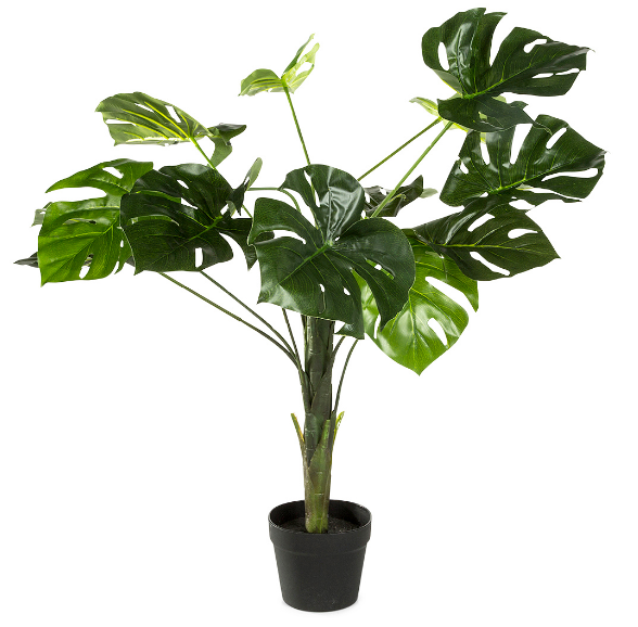 Artificial Monstera Tall Plant Potted Green 120cm