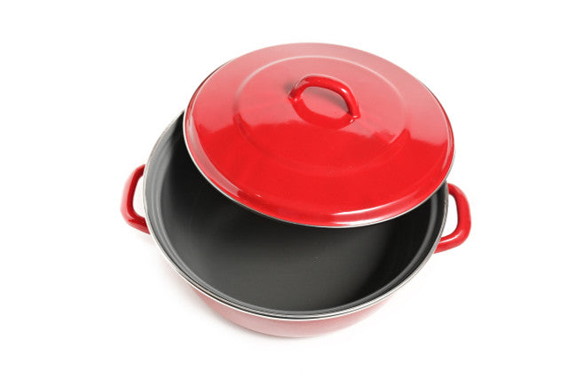 Classica Heavy Gauge Casserole with Lid Red - 22cm