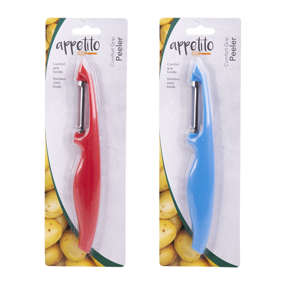 Appetito Comfort Grip Peeler - Red or Blue