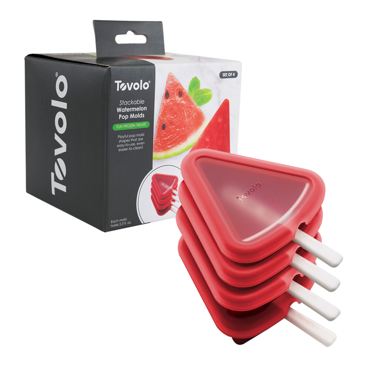 Tovolo Stackable Pop Moulds Set of 4 - Watermelon