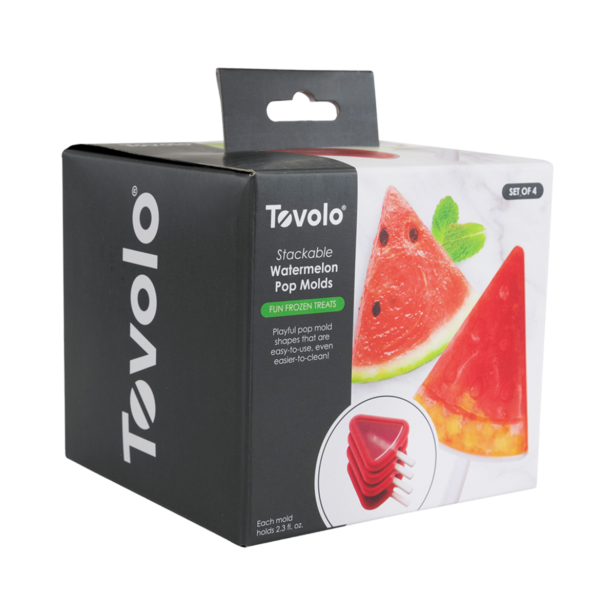 Tovolo Stackable Pop Moulds Set of 4 - Watermelon