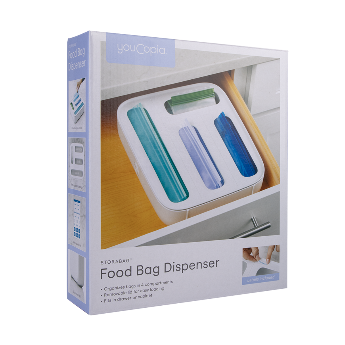 YouCopia StoraBag™ Food Bag Dispenser - 4 Slot