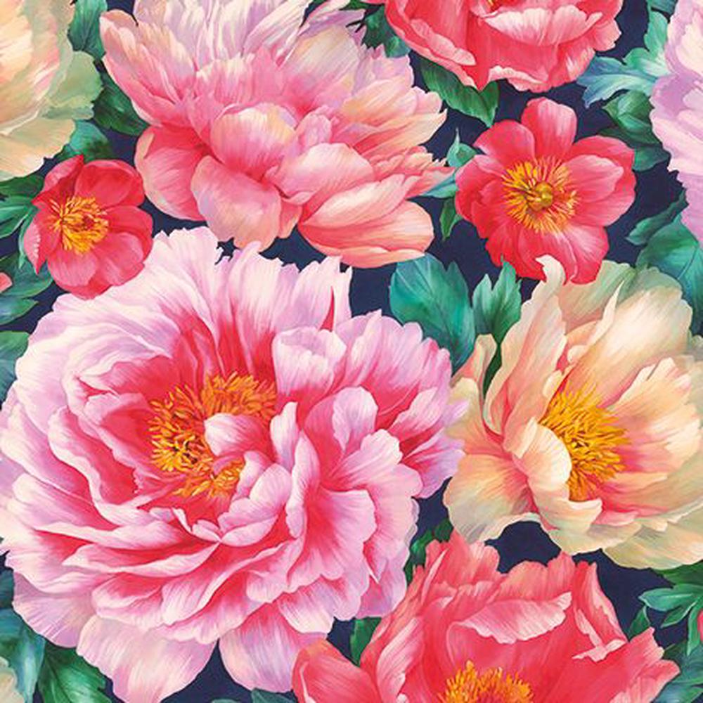 Paw Lunch Napkins 33x33cm Pack of 20 - Peonies Bloom