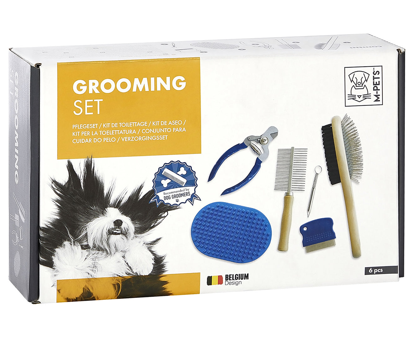 M-Pets 6pc Pet Grooming Set