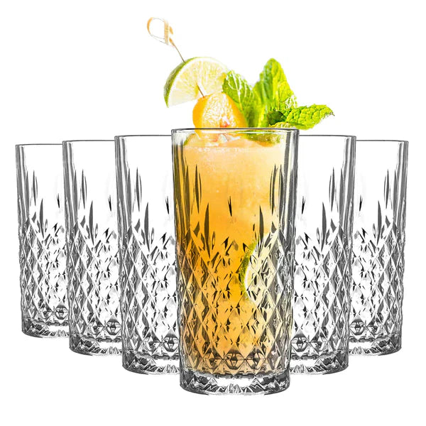 Odin Hi Ball Glasses 360ml - Set of  6 - LAV (Made in Turkey)