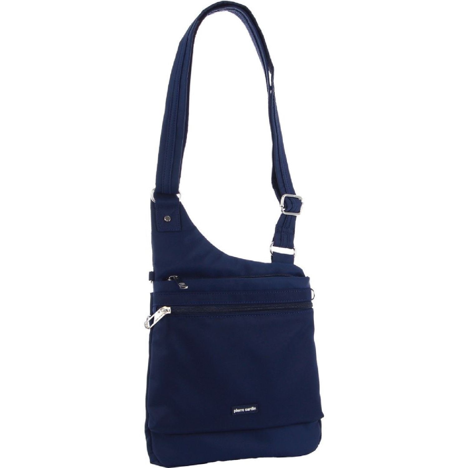 Pierre Cardin Nylon Anti - Theft Cross Body Bag Navy - 26x6x25cm