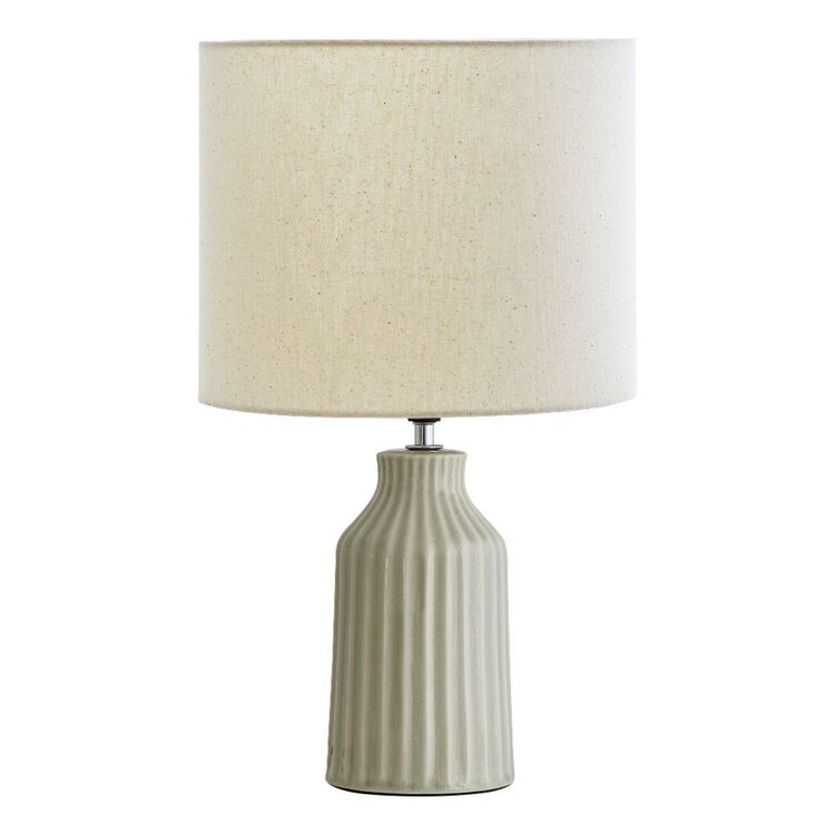 Ellery Table Lamp = Beige/White - 45cm