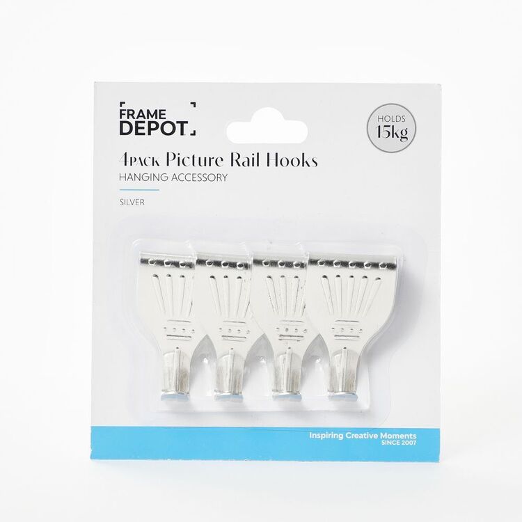 Frame Depot Picture Rail Hook - 4 Pack