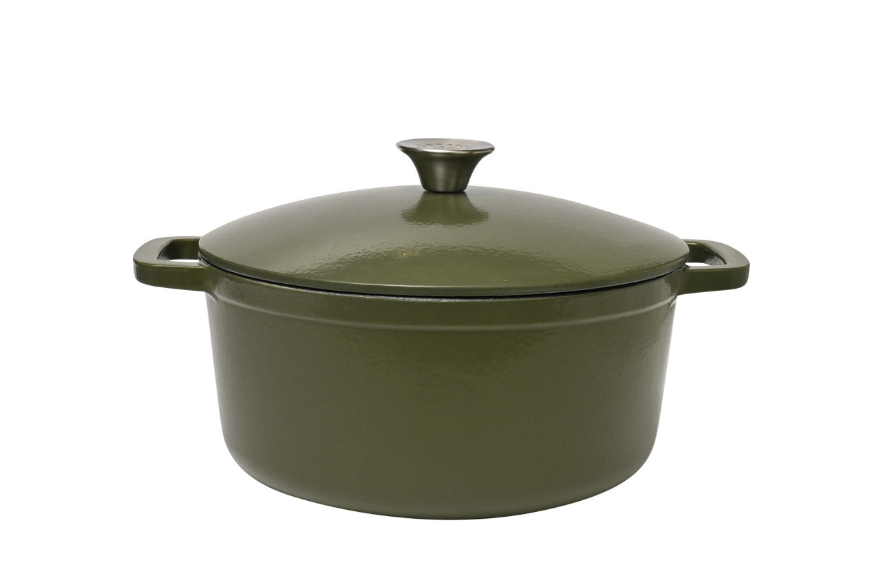 Classica Cast Iron Dutch Oven - 26cm - Olive Green