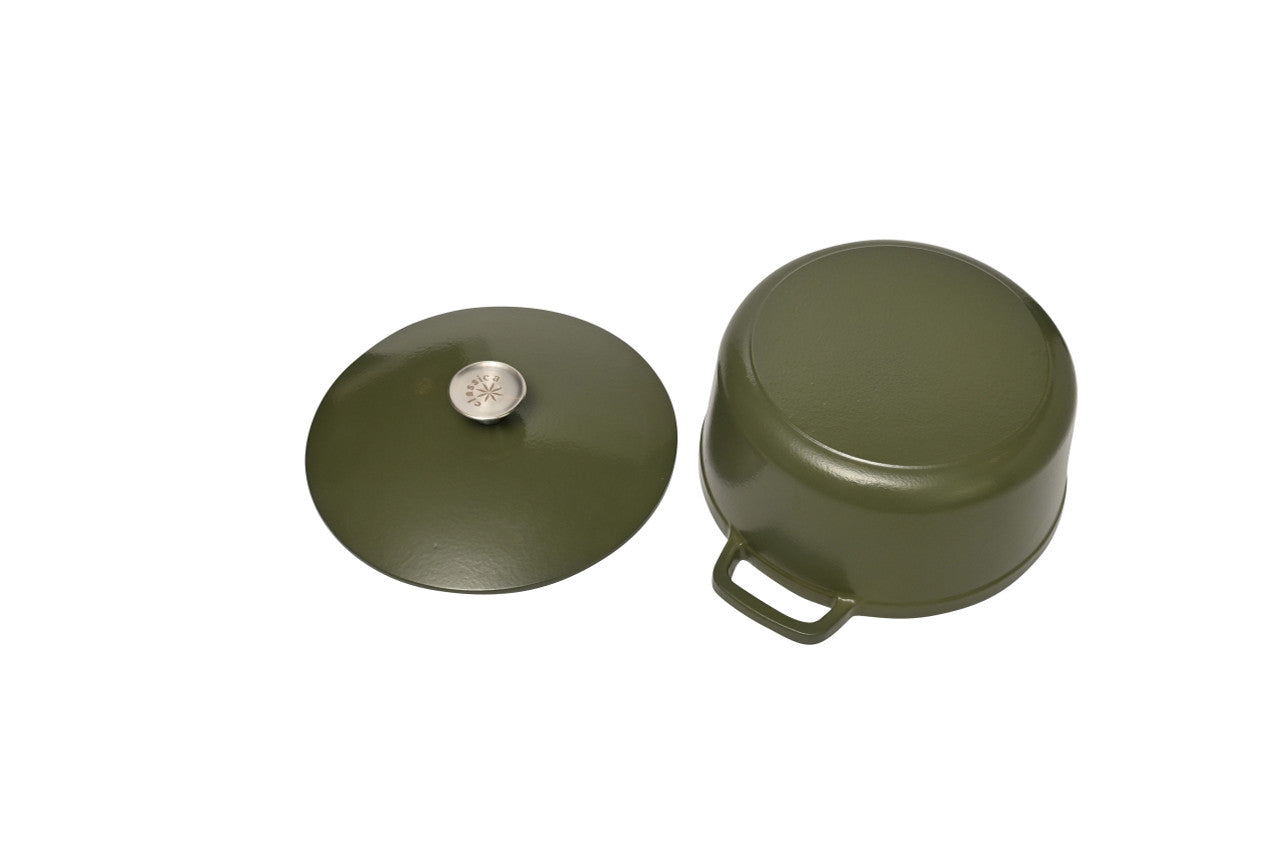 Classica Cast Iron Dutch Oven - 26cm - Olive Green