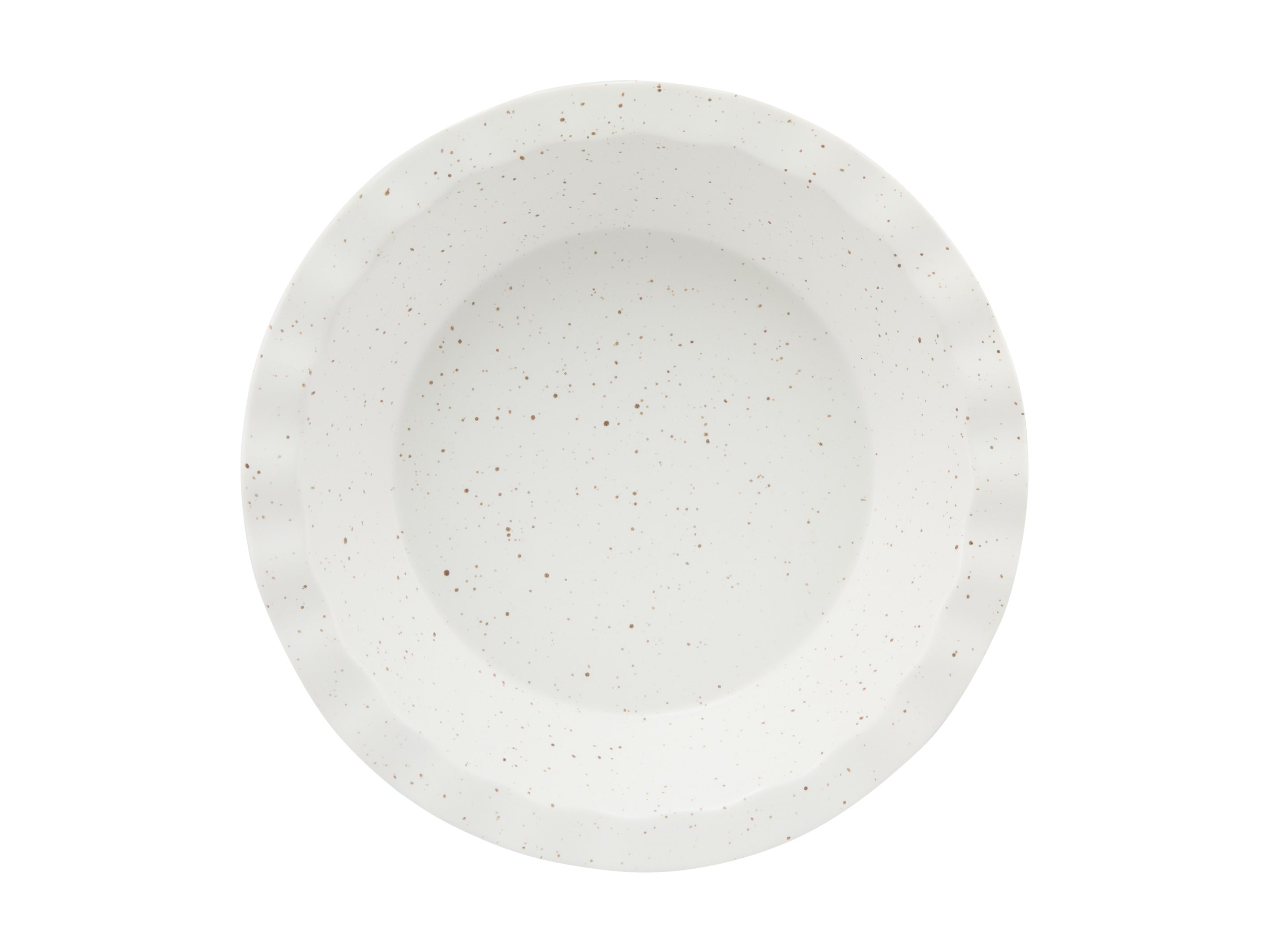 Maxwell & Williams Speckle Fluted Pie Dish 25x4.5cm - Cream