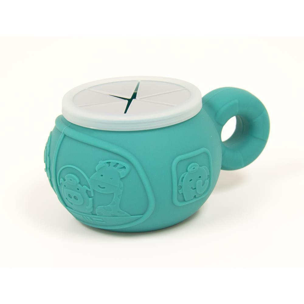 Marcus & Marcus Silicone Snack Bowl - Ollie The Elephant - Green