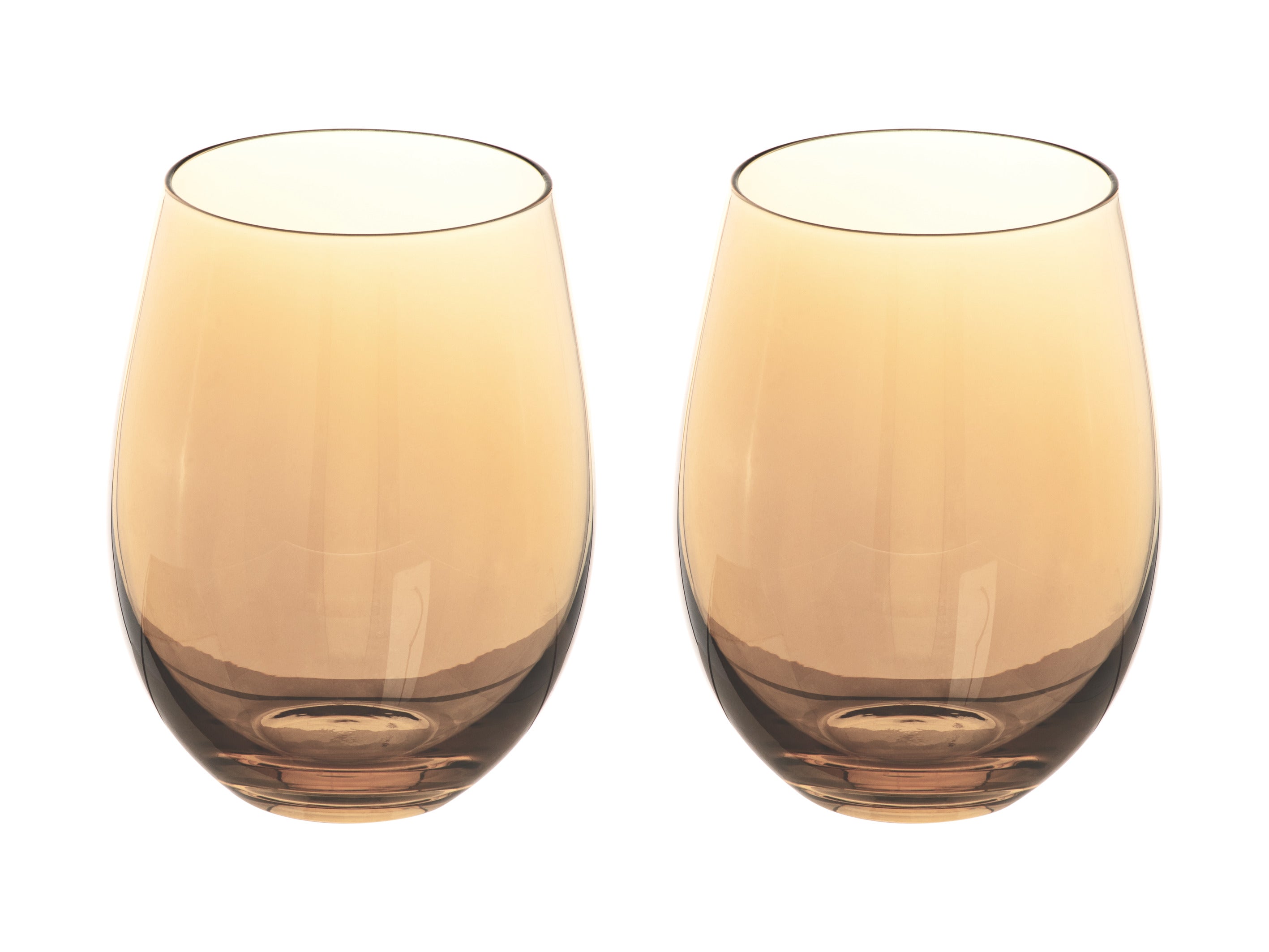 Maxwell & Williams Glamour Stemless Glass Set of 2 - Gold