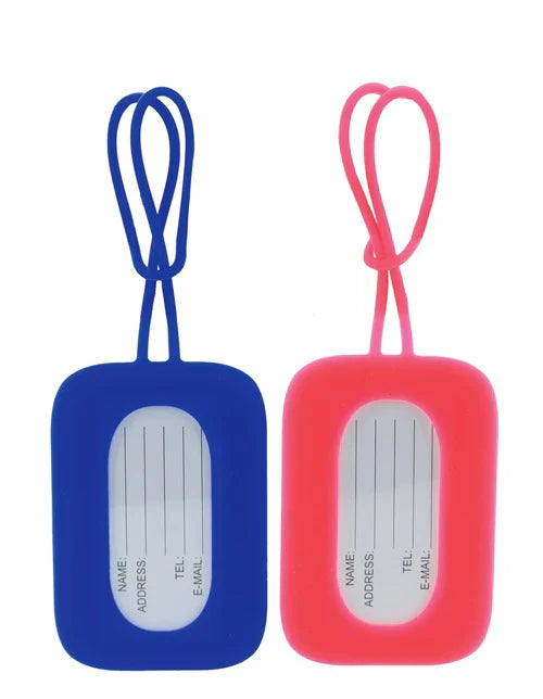 Milleni Travel Silicone Luggage Tags - Pack of 2