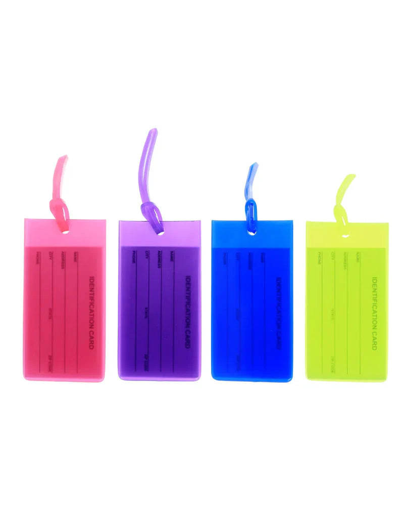 Milleni Travel Jelly Luggage Tags - Set of 4