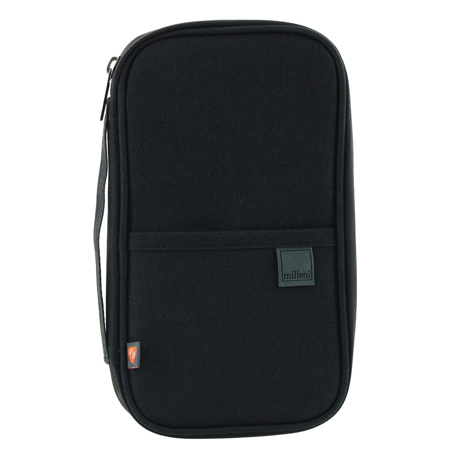 Milleni Travel RFID Blocking Passport Holder - Black