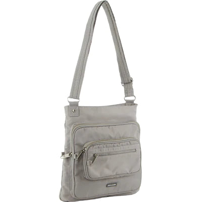 Pierre Cardin Nylon Anti - Theft Cross Body Bag Taupe - 29x6x35cm