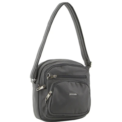 Pierre Cardin Anti - Theft Cross Body Bag Grey - 27x11x20 cm