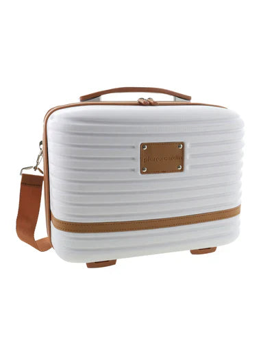 Pierre Cardin Hard Shell Beauty Case - White - 27x35x18cm