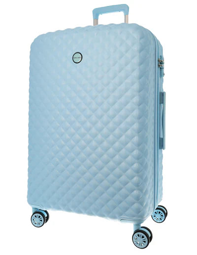 Pierre Cardin Hard Shell 4 Wheel Suitcase - Medium - Blue - 70cm