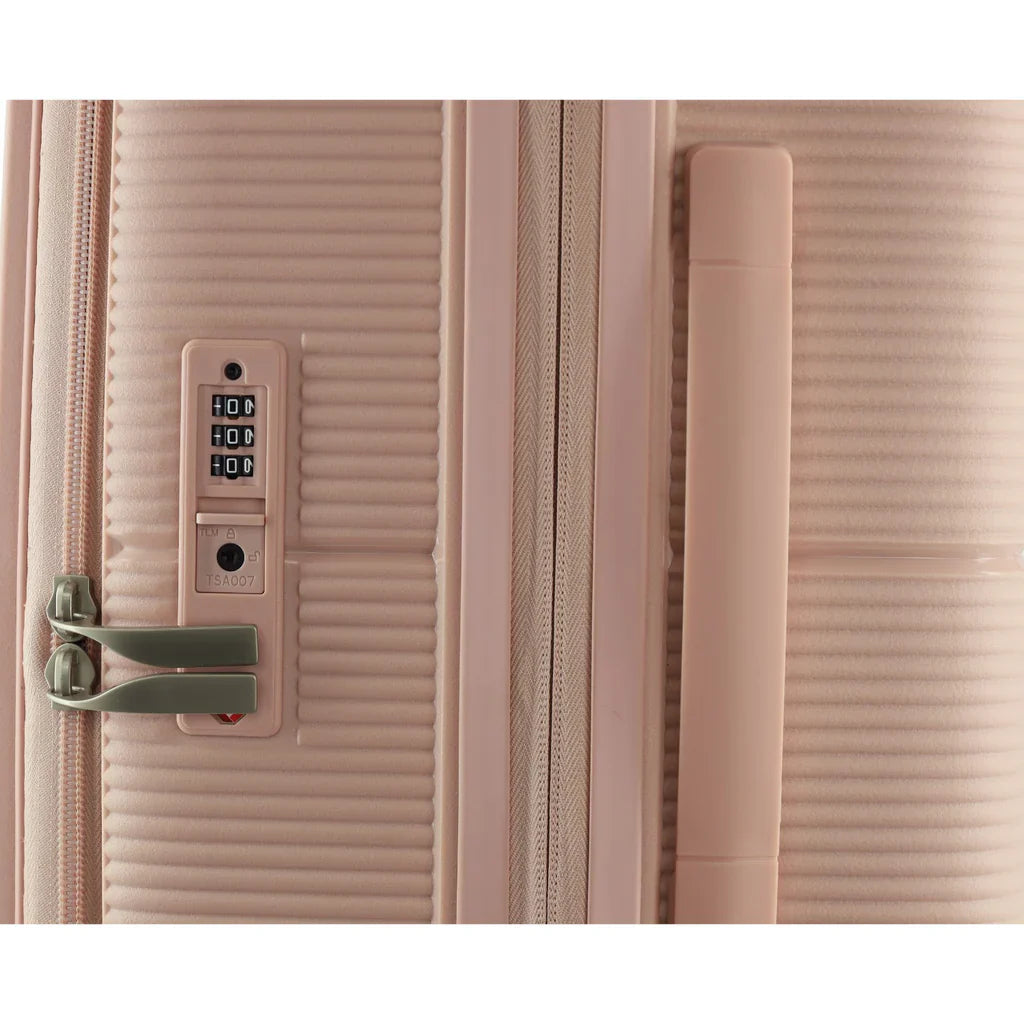 Pierre Cardin Hard Shell Suitcase Large 80cm -Blush