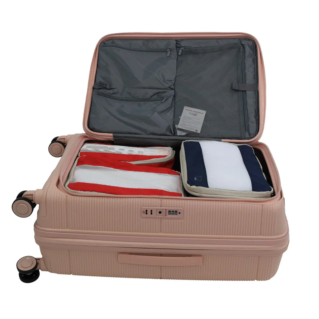 Pierre Cardin Hard Shell Suitcase Cabin 54cm - Blush