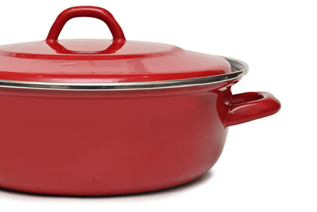 Classica Heavy Gauge Casserole with Lid Red - 26cm