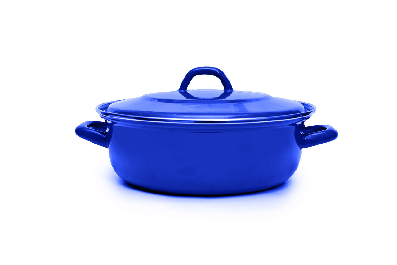 Classica Heavy Gauge Casserole with Lid Royal Blue - 22cm