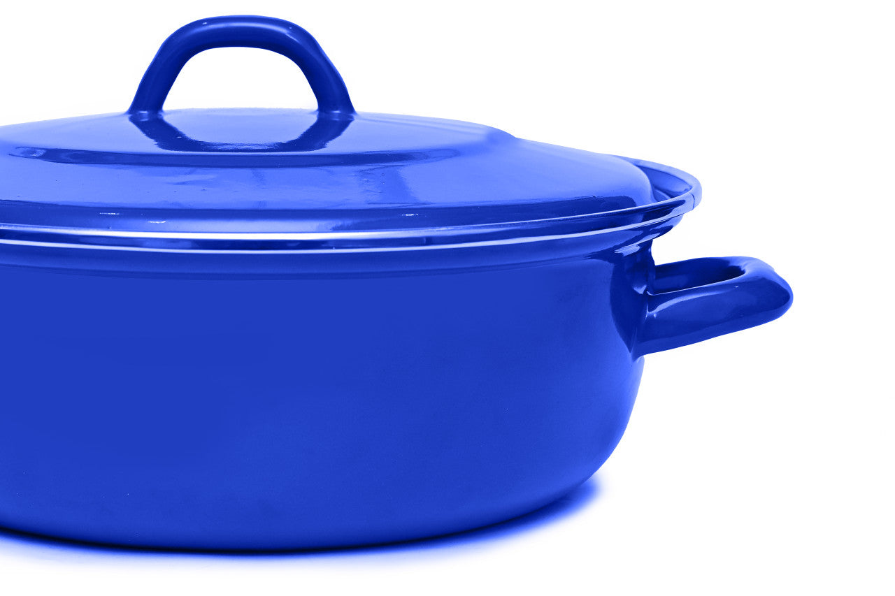 Classica Heavy Gauge Casserole with Lid Royal Blue - 22cm