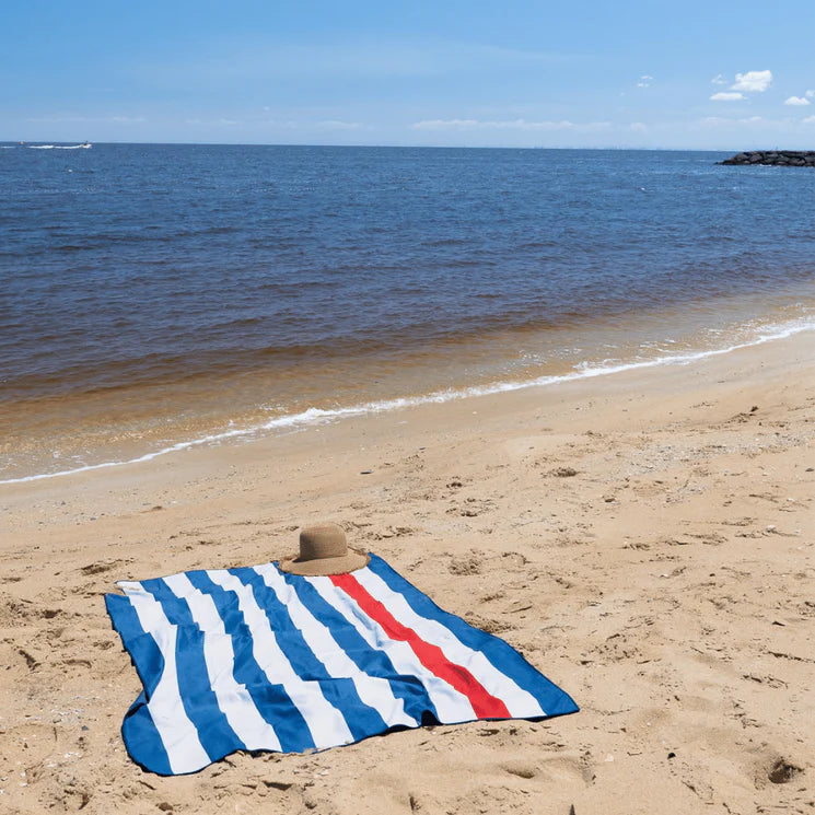 Pure Zone XL Sand Free Beach Towel - Nautical Stripe - 100x180cm
