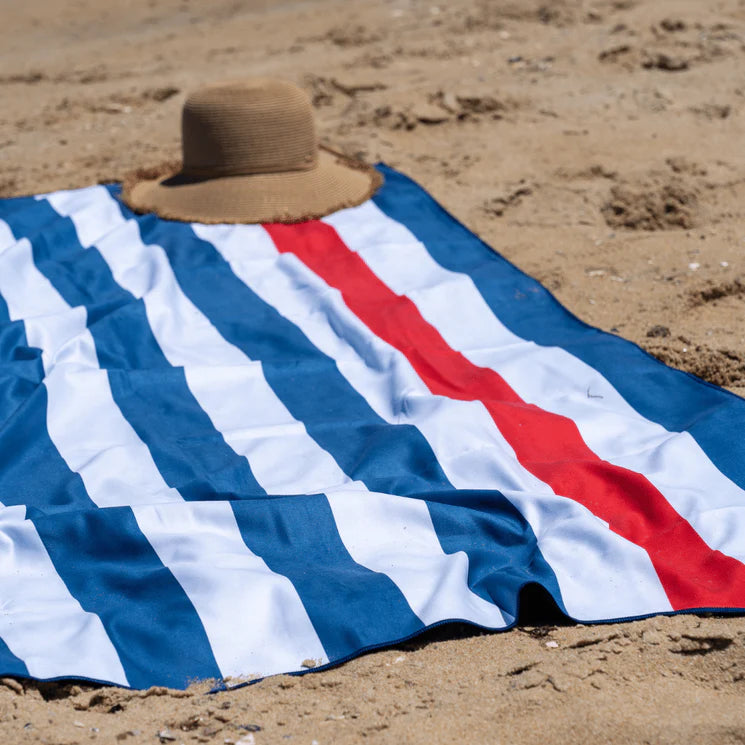 Pure Zone XL Sand Free Beach Towel - Nautical Stripe - 100x180cm