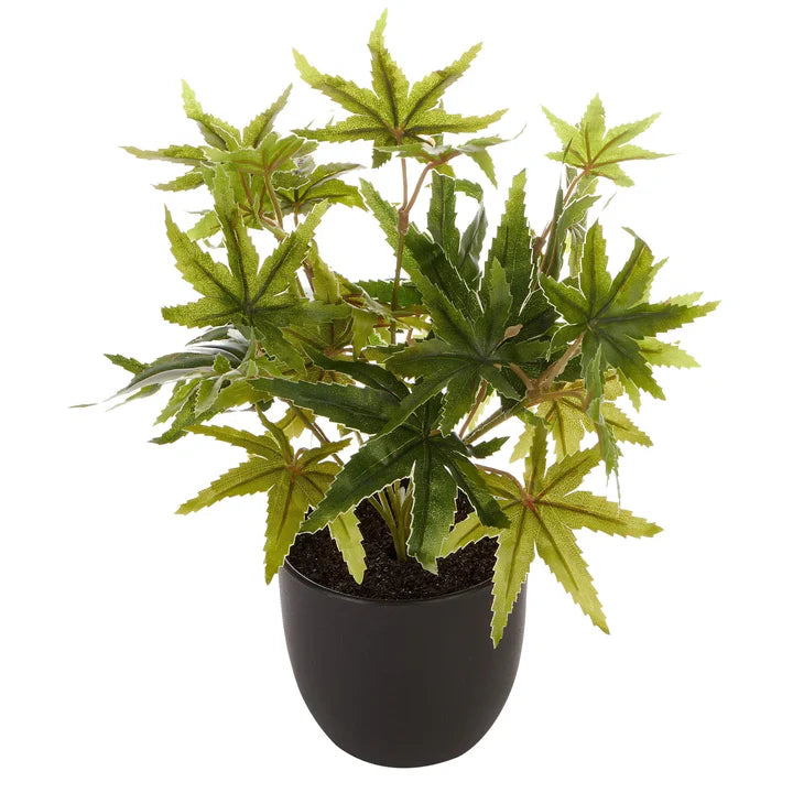 Tall Potted Artificial Maple Decor Fake Plant Indoor - 24cm