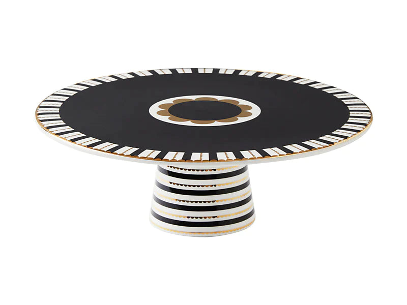 Maxwell & Williams Teas & C's Regency Footed Cake Stand 28cm - Black - Gift Boxed