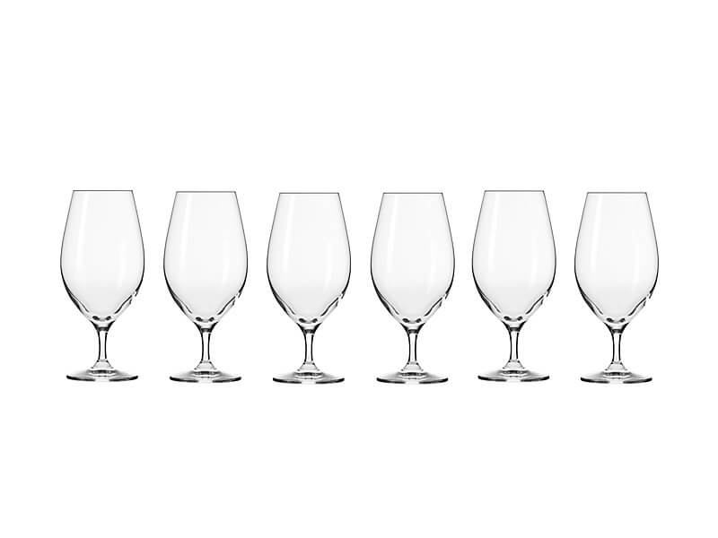 Krosno Harmony Beer Glasses 400ml 6pc (Made in Poland)