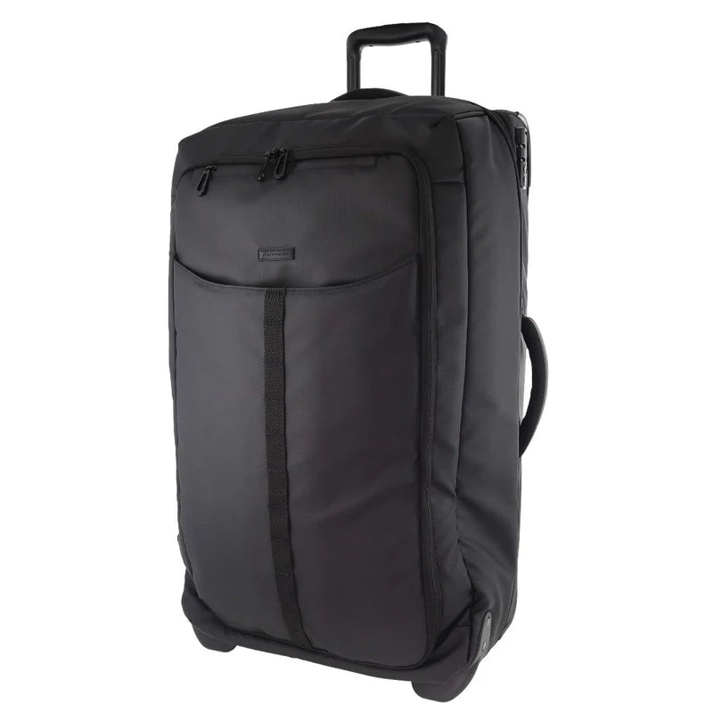 Pierre Cardin Soft Shell Trolley Bag Cabin 54cm - Black