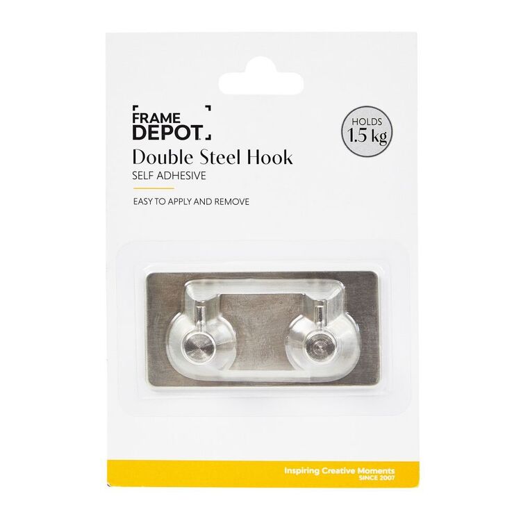 Frame Depot Self-Stick Double Hook