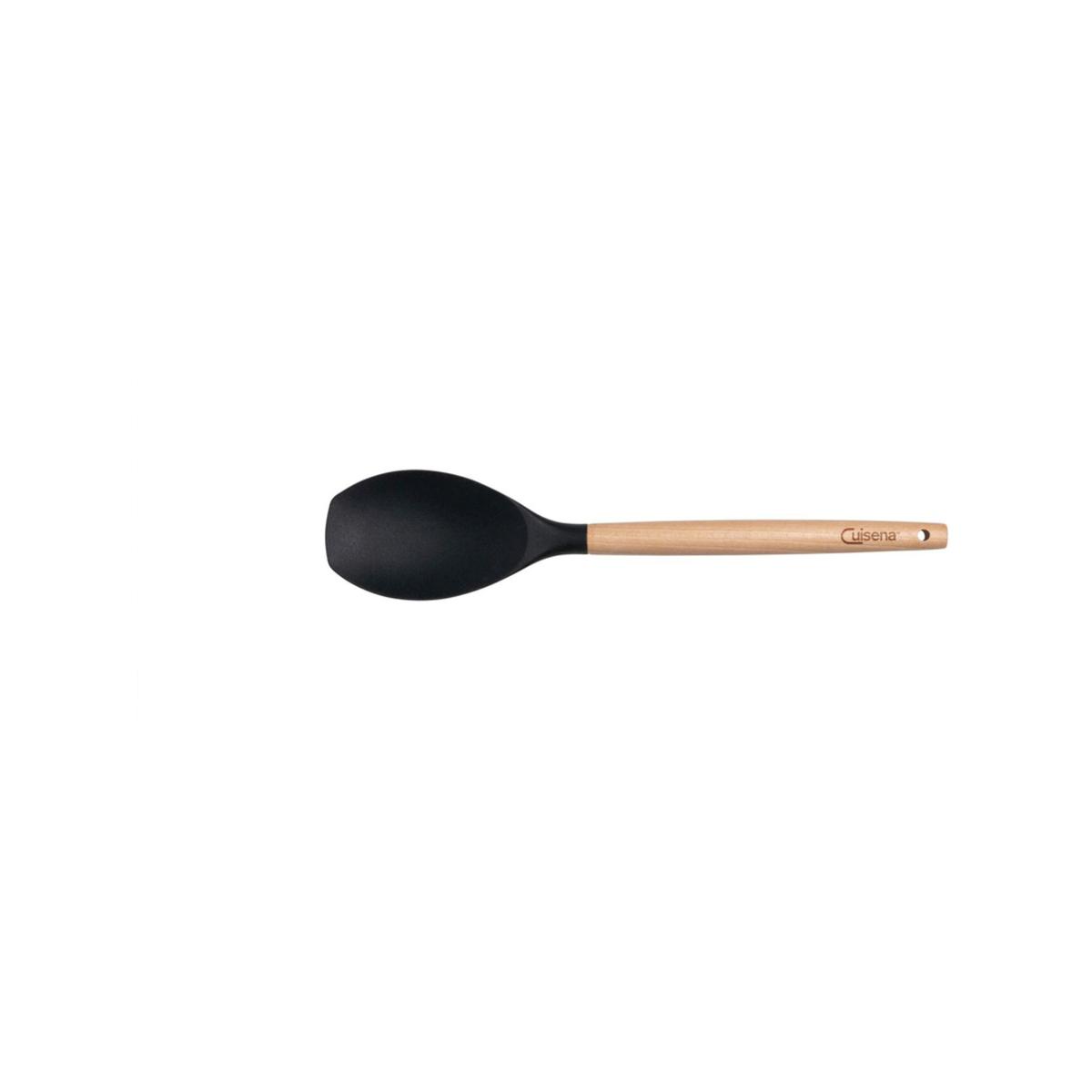 Cuisena Beechwood & Silicone Solid Spoonula - 32cm