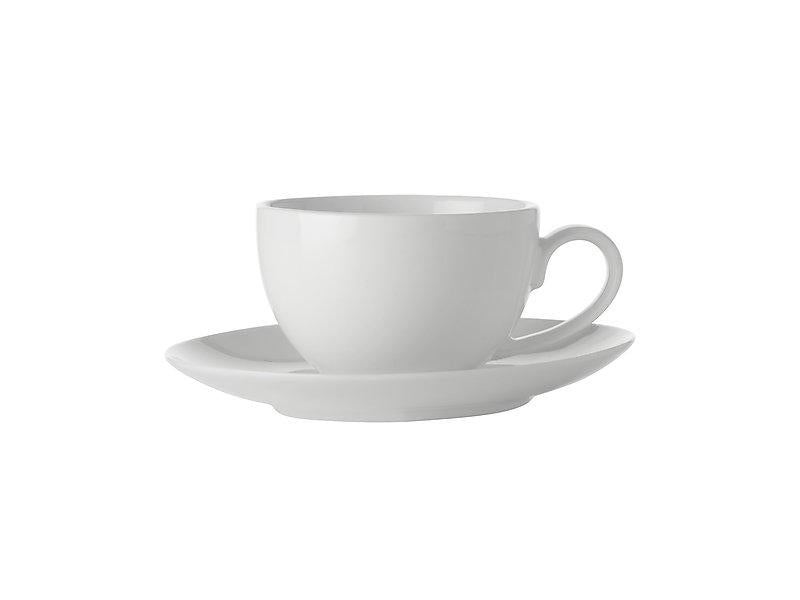 Maxwell & Williams White Basics Coupe Demi Cup & Saucer 100ml