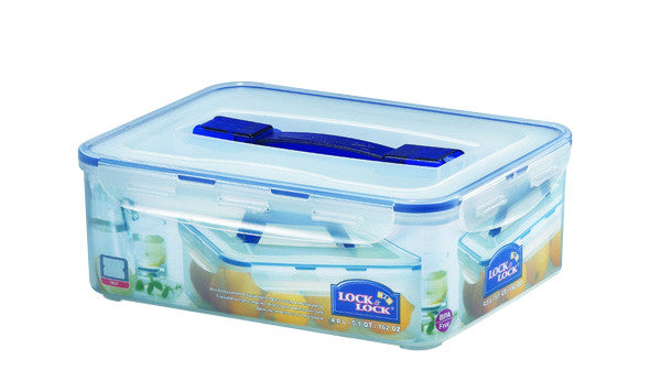 Lock & Lock Classic Rectangular Tall Container With Air Tray & Handle - 4.8L