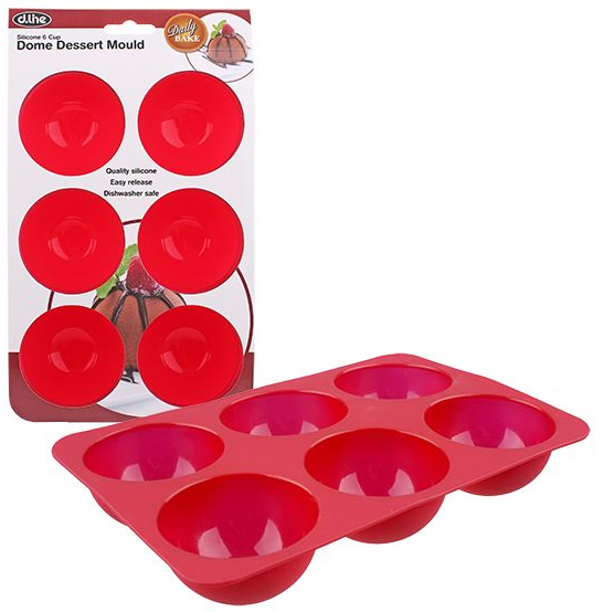 Daily Bake Silicone 6 Cup Dome Dessert Mould