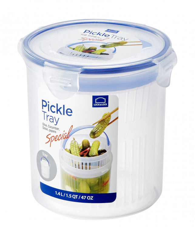 Lock & Lock Special Round Container With Draining Basket 1.4L - Pickle Tray