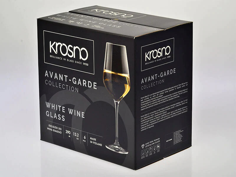 Krosno Avant-Garde Wine Glasses - 390ml 6pc