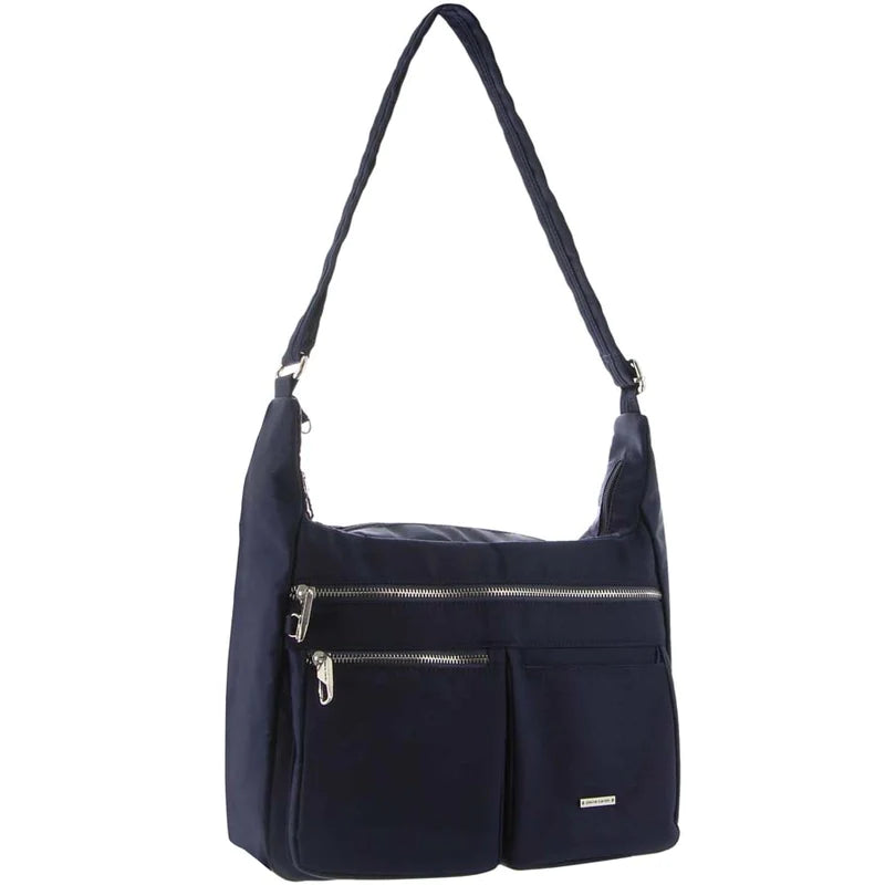 Pierre Cardin Nylon Anti - Theft Cross Body Bag - Navy