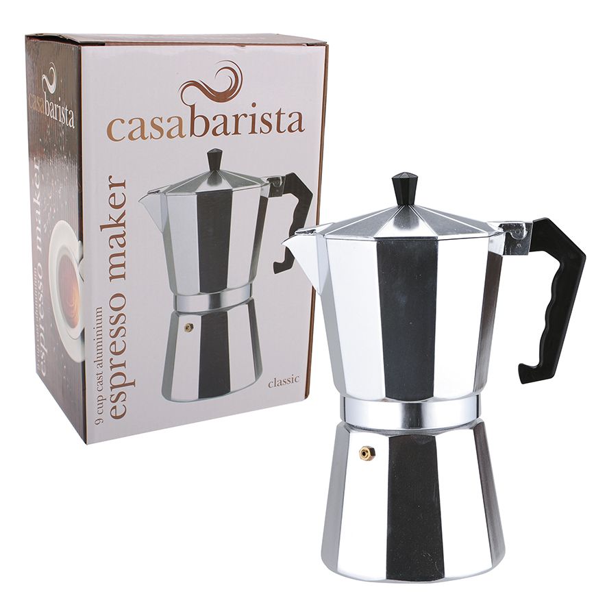 Casa Barista Aluminium Espresso Maker - 9 Cup