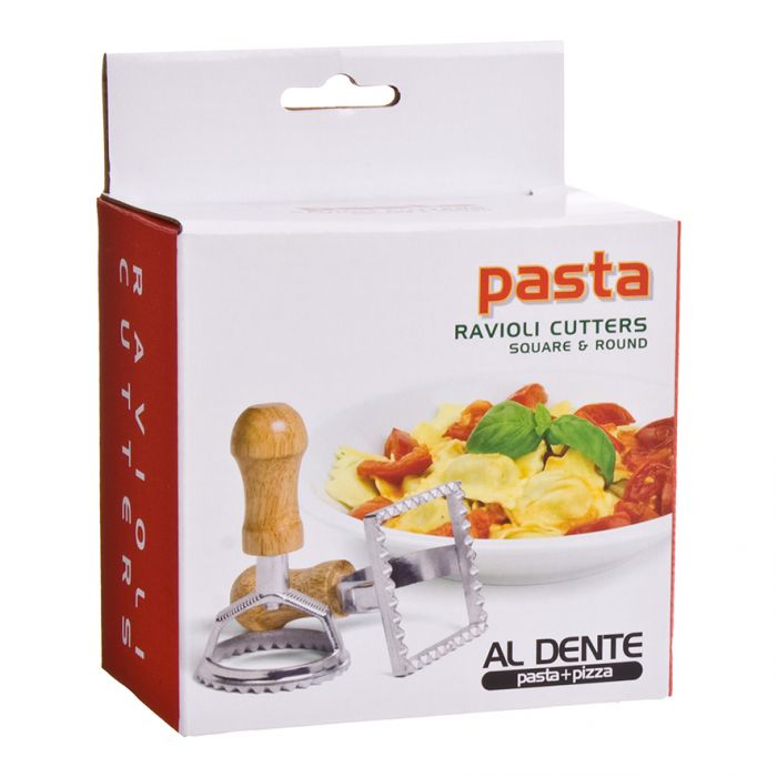 Al Dente Ravioli Cutters Square & Round - Set of 2