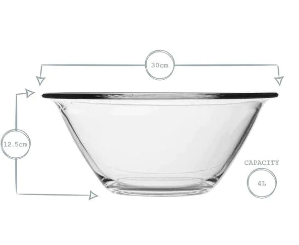 Bormioli Rocco Mr Chef Glass Bowl 30.2cm