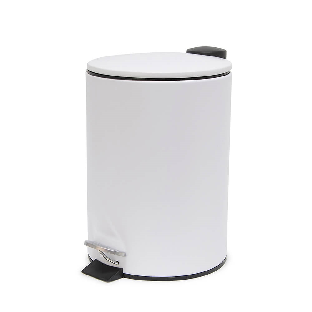 S&P Suds White Pedal Bin 5L - 30cm