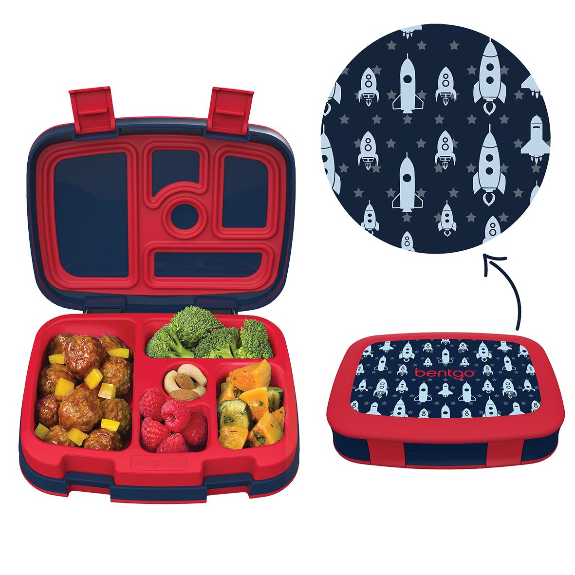 Bentgo® Kids Print Leak-Proof Bento Lunch Box - Space Rockets